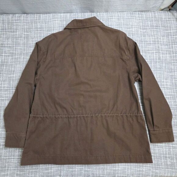 Old Navy Utility Field Jacket Women’s S/M Brown Cinchable Waist Zip/Snap - Picture 7 of 11
